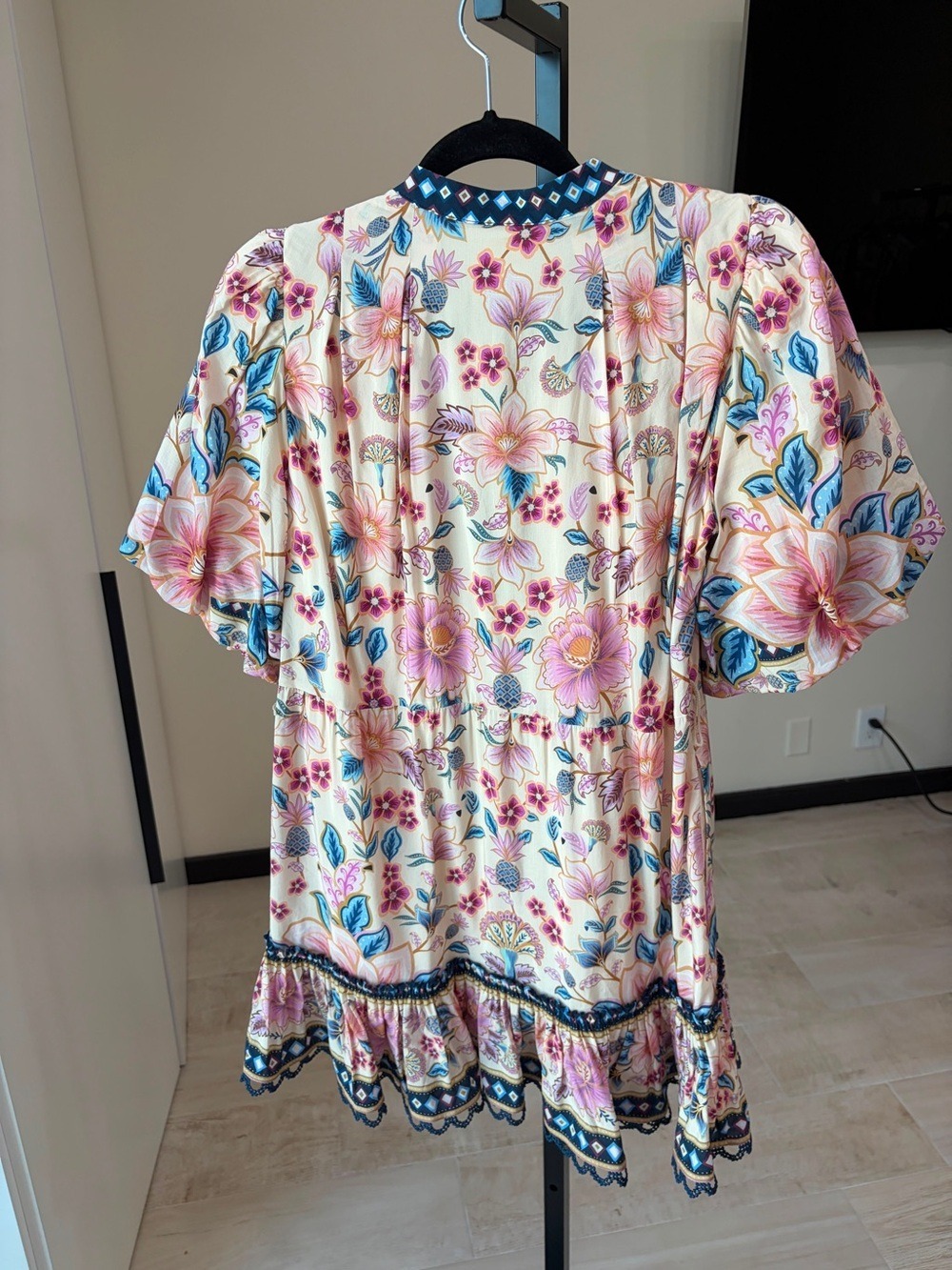 Farm Rio Floral Print Mini Dress - Picture 6 of 6